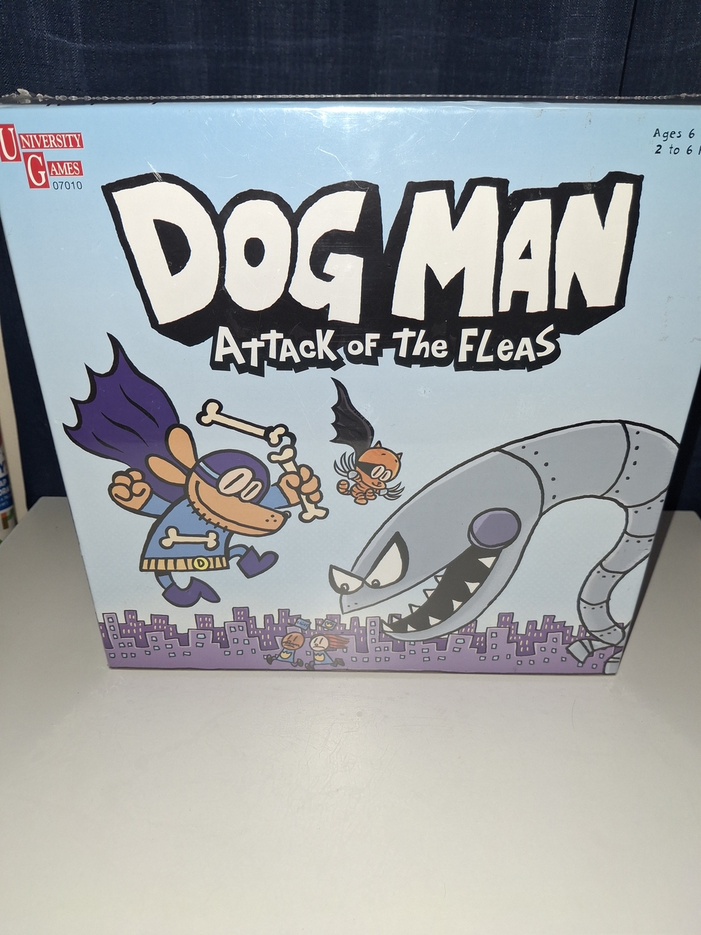 Dog Man: Attack of the Fleas Board Game - Blue & Purple New